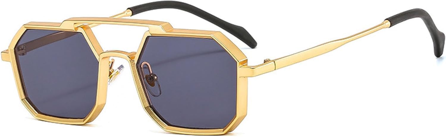 Ретро-металлические панк-солнцезащитные очки Polygon для женщин, модные, с прозрачными линзами, защита от УФ-излучения UV400, для мужчин, красные и желтые VVTWSSW, Golden Grey
Ретро-металлические панк-солнцезащитные очки Polygon для женщин, модные, с прозрачными линзами, защита от УФ-излучения UV400, для мужчин, красные и желтые VVTWSSW, Golden Grey