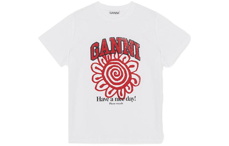 GANNI Футболка женская белая
GANNI Футболка женская белая