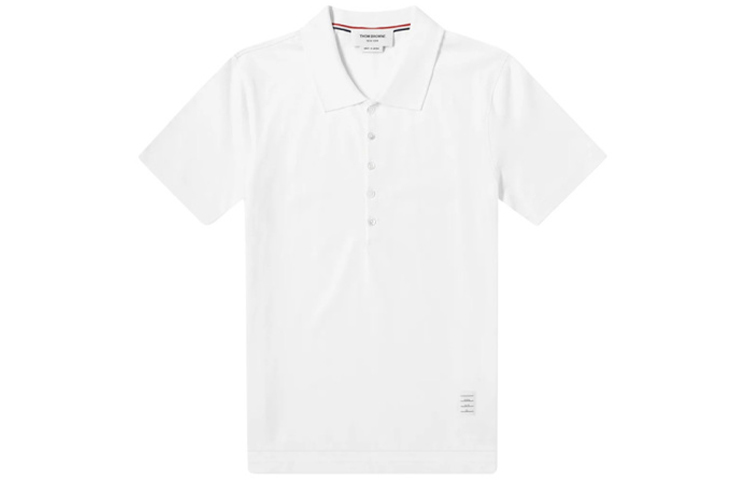 Поло с задней полосой THOM BROWNE, белый
Поло с задней полосой THOM BROWNE, белый