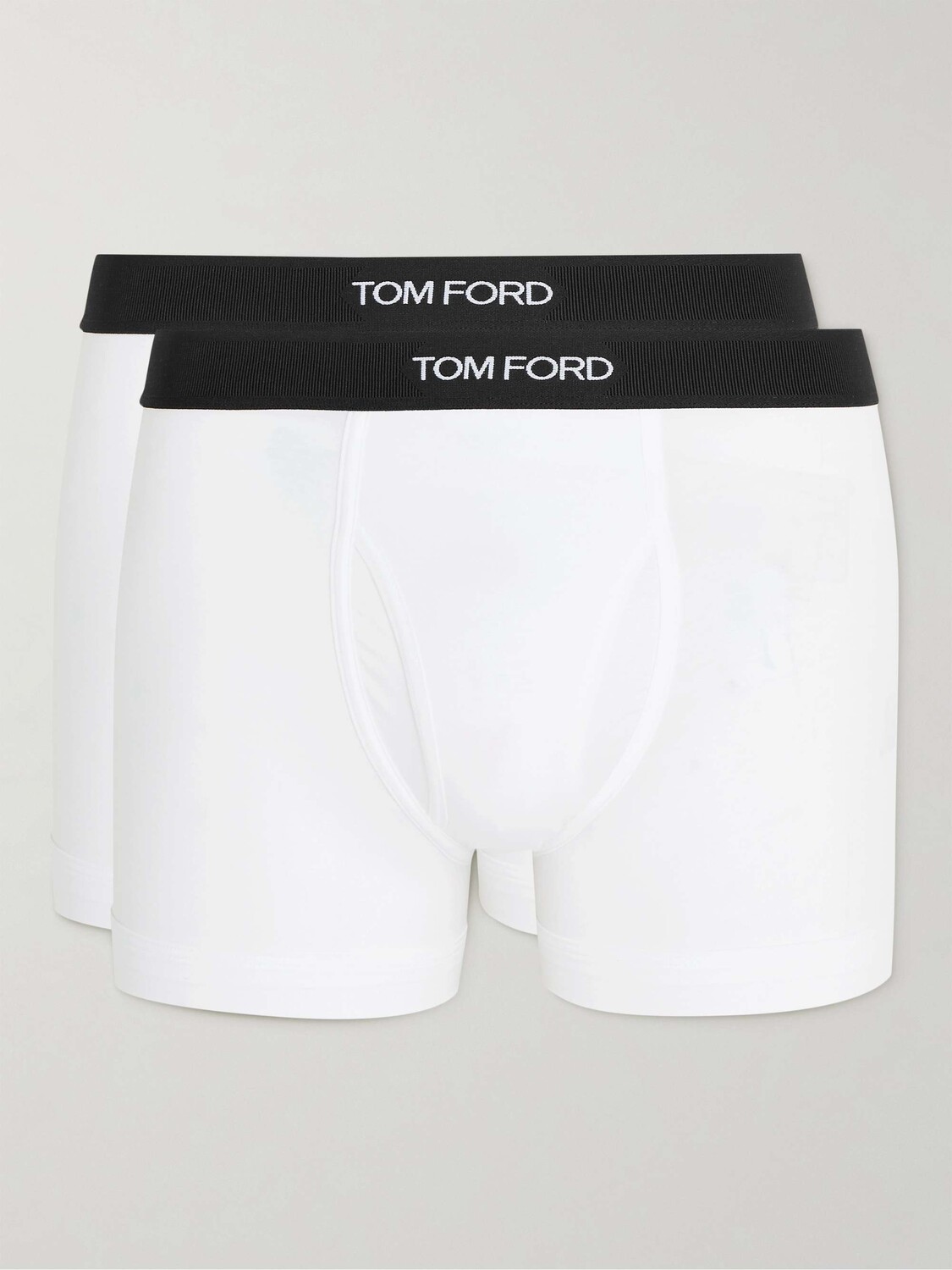 Комплект из двух трусов-боксеров из эластичного хлопка и модала TOM FORD, белый
Комплект из двух трусов-боксеров из эластичного хлопка и модала TOM FORD, белый