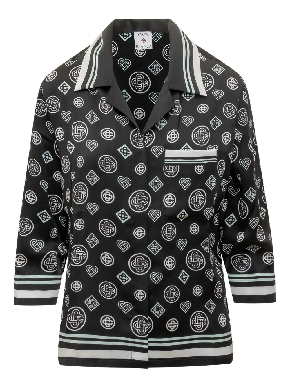 Пижамная рубашка с принтом Casablanca, черный
Пижамная рубашка с принтом Casablanca, черный