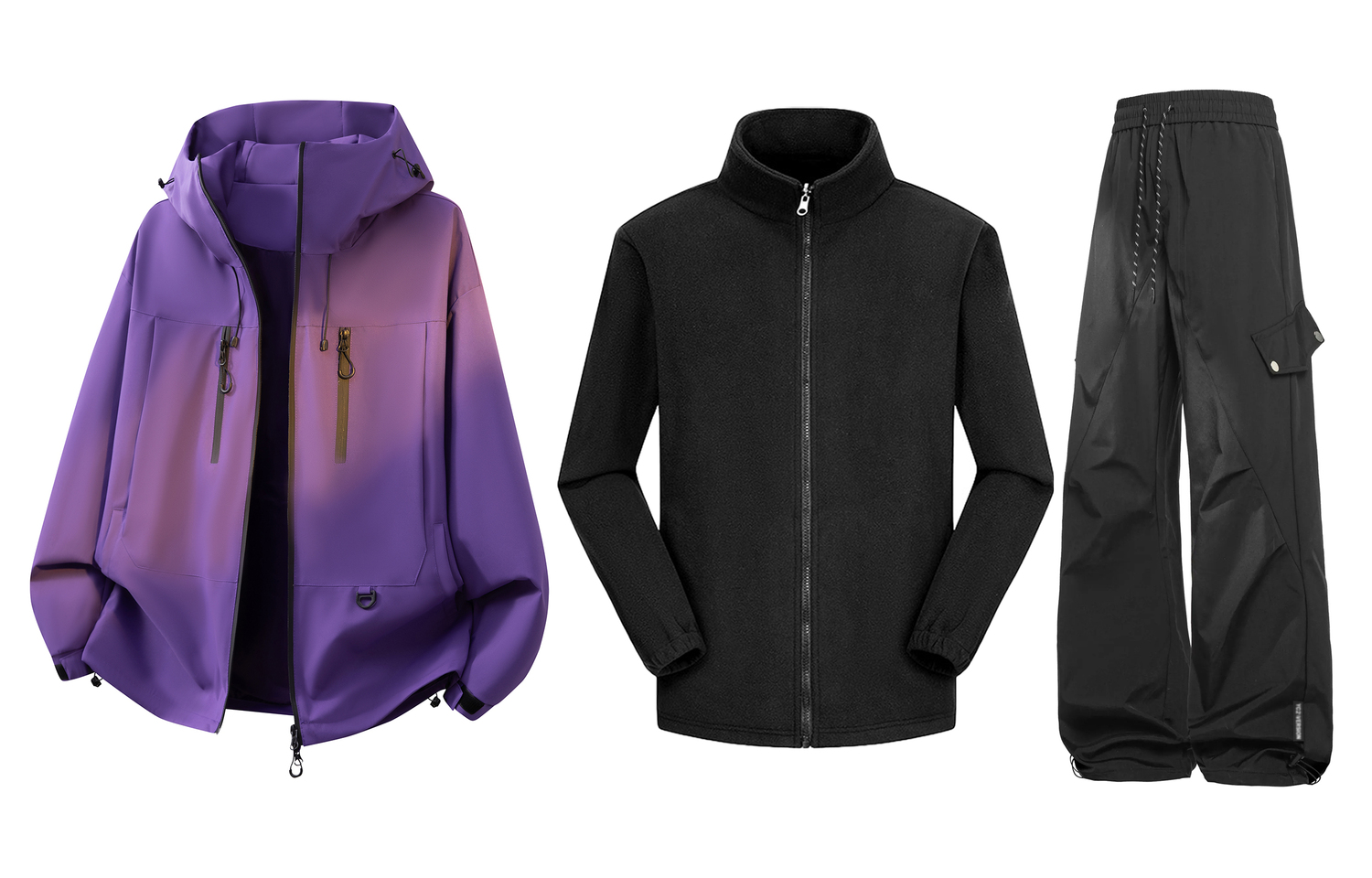 Ветровка Unisex WARRIOR, фиолетовый+черный+черный (three-piece set)
Ветровка Unisex WARRIOR, фиолетовый+черный+черный (three-piece set)