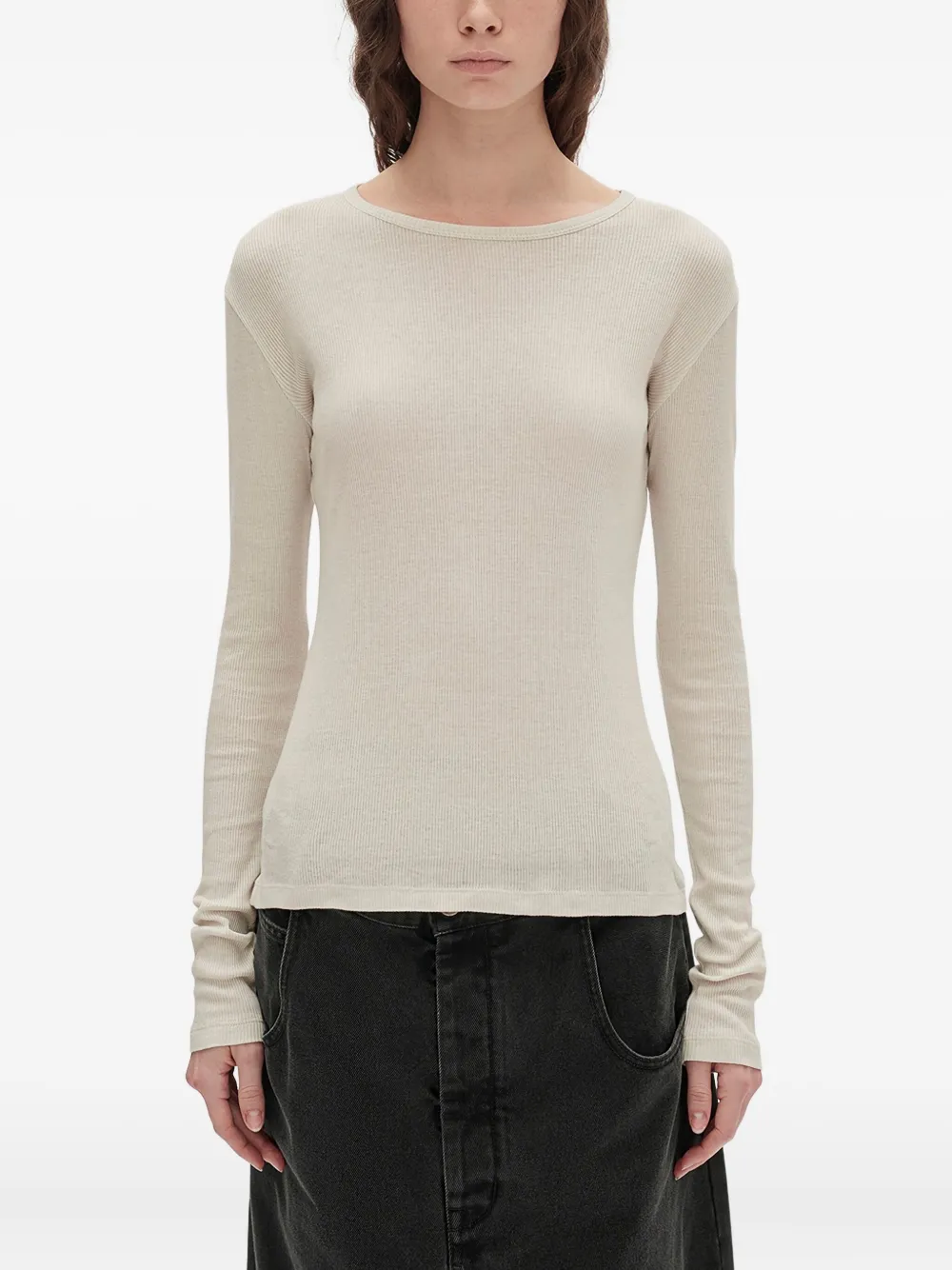 Лонгслив Ann Demeulemeester, нейтральный
Лонгслив Ann Demeulemeester, нейтральный