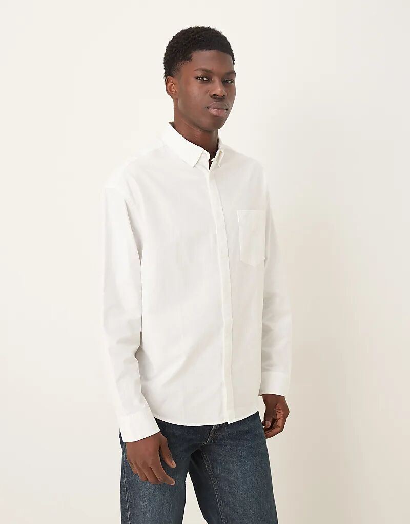 Белая рубашка-оксфорд в стиле 90-х от ASOS DESIGN
Белая рубашка-оксфорд в стиле 90-х от ASOS DESIGN