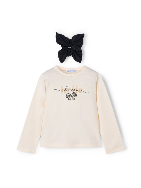 Блузка regular fit 4008 Mayoral, экрю 
Блузка regular fit 4008 Mayoral, экрю