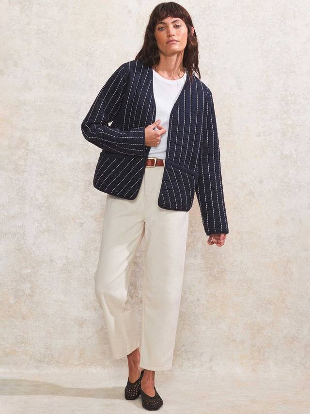 Стеганая куртка в полоску Ro&Zo, синий
Стеганая куртка в полоску Ro&Zo, синий