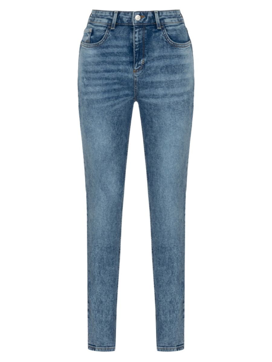 Джинсы Mom с высокой талией и средней потертостью Nocturne, синий
Джинсы Mom с высокой талией и средней потертостью Nocturne, синий