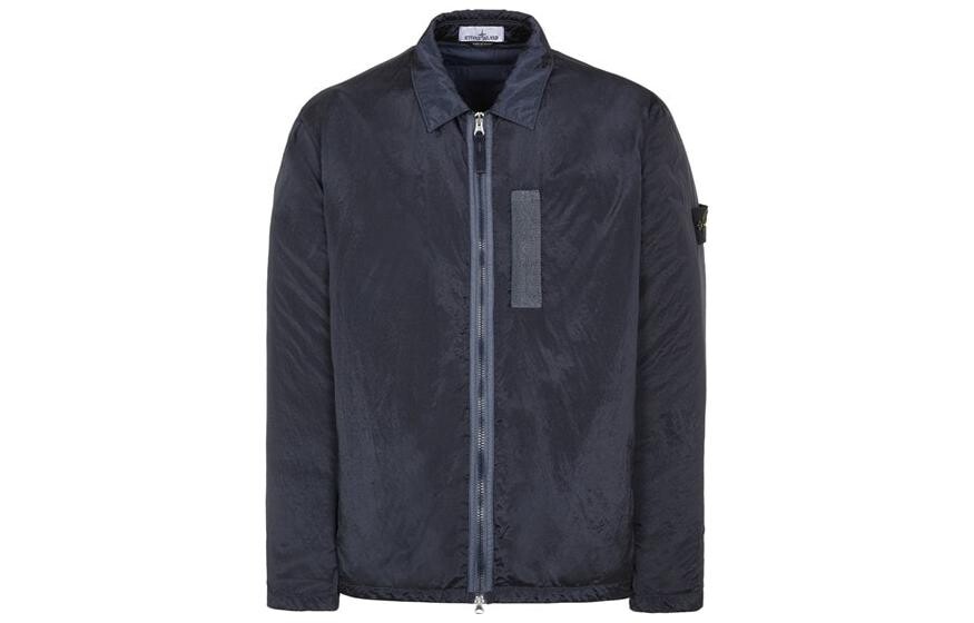 Куртка мужская Stone Island на молнии, сине-серый 
Куртка мужская Stone Island на молнии, сине-серый