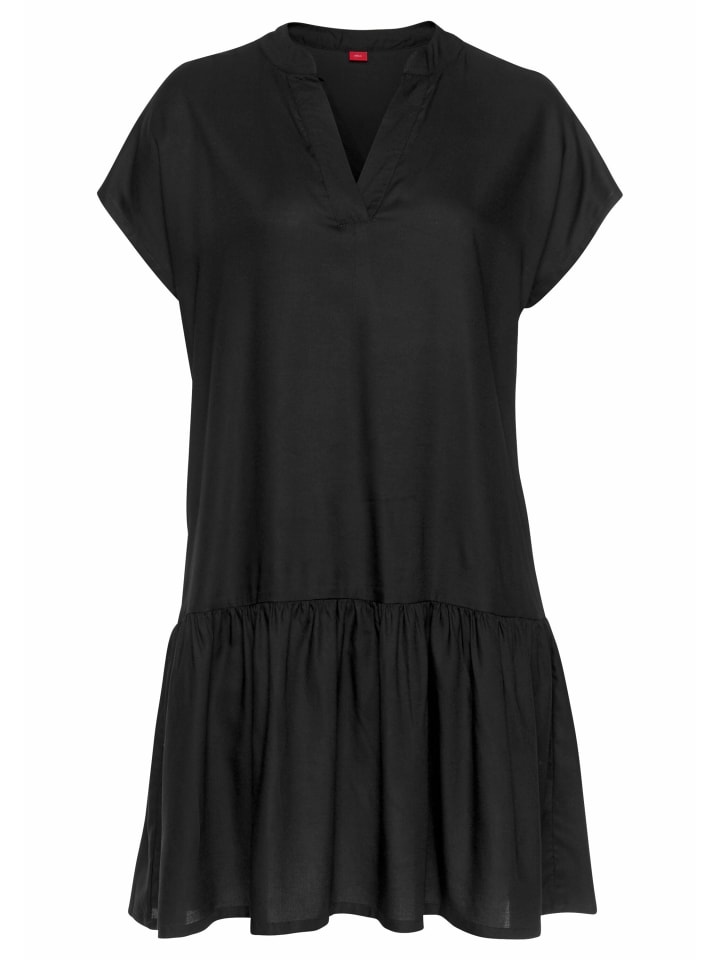 Платье до колена s.Oliver, черный 
Платье до колена s.Oliver, черный