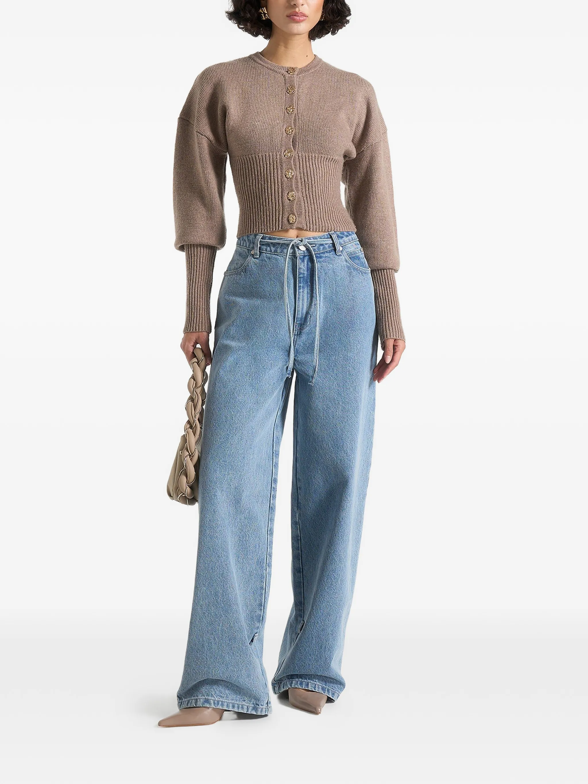 Кардиган в рубчик Manière De Voir, бежевый
Кардиган в рубчик Manière De Voir, бежевый