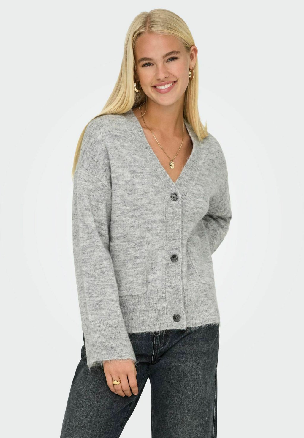 Кардиган ONLALLISON ONLY, серый 
Кардиган ONLALLISON ONLY, серый