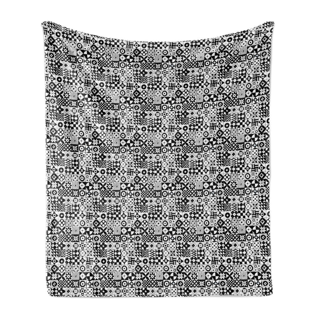 ABAKUHAUS Vintage Tribal мягкое фланелевое флисовое одеяло, монохромное абстрактное искусство, различные квадратные мотивы с элементами ретро, 175 x 230 см, черный и белый
ABAKUHAUS Vintage Tribal мягкое фланелевое флисовое одеяло, монохромное абстрактное искусство, различные квадратные мотивы с элементами ретро, 175 x 230 см, черный и белый