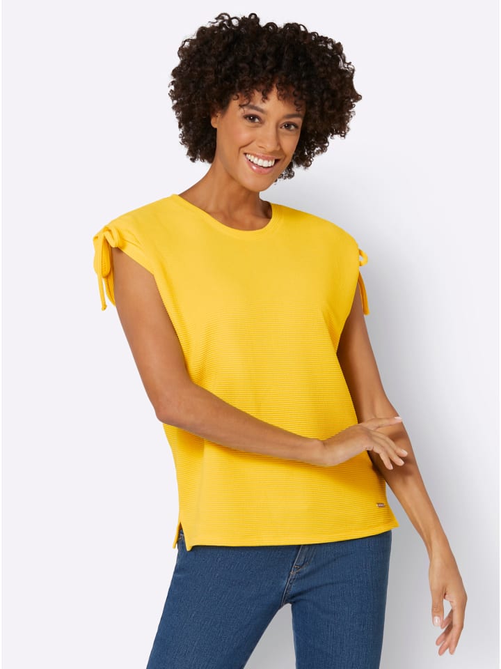 Рубашка с круглым вырезом солнечно-желтого цвета WITT WEIDEN
Рубашка с круглым вырезом солнечно-желтого цвета WITT WEIDEN