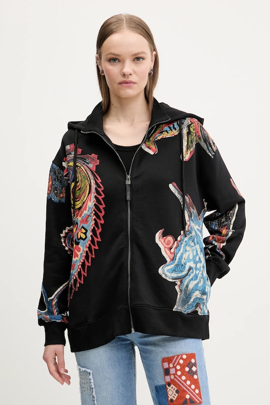 Хлопковая толстовка MELTED PAISLEYS Desigual, черный
Хлопковая толстовка MELTED PAISLEYS Desigual, черный
