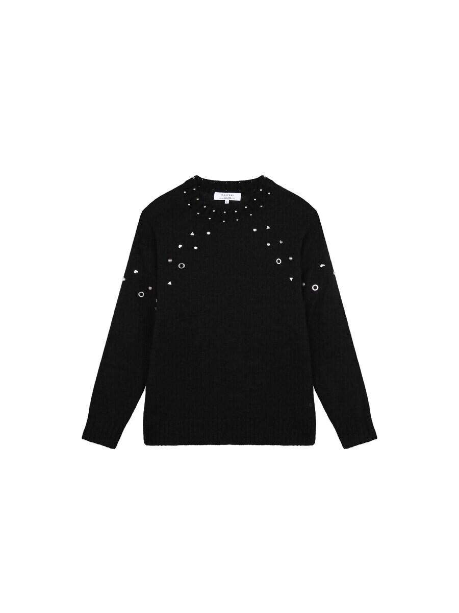 Свитер Scalpers Sweater Studs R, черный
Свитер Scalpers Sweater Studs R, черный