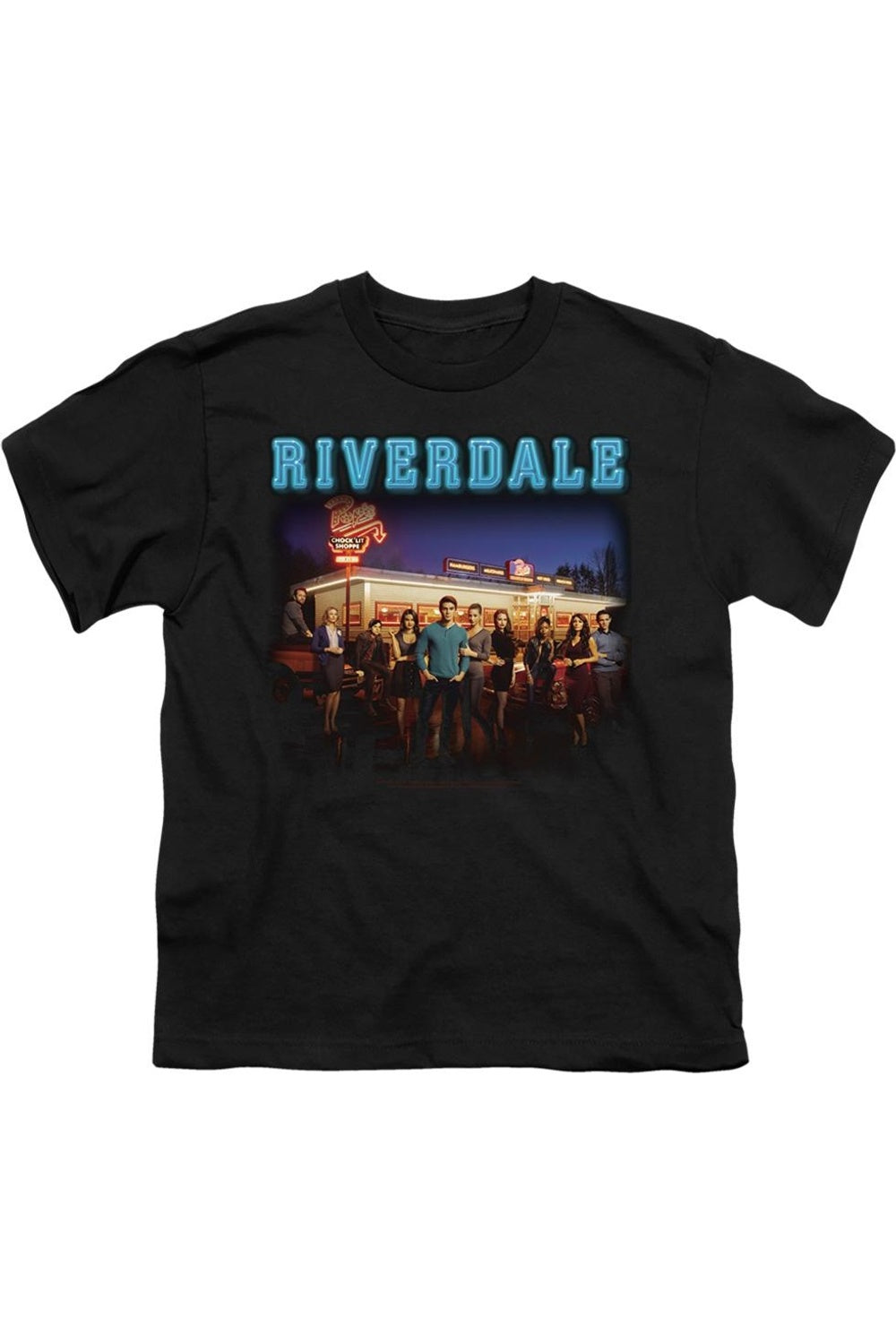 Футболка Riverdale Up At Pops с коротким рукавом для детей Gildan, черный
Футболка Riverdale Up At Pops с коротким рукавом для детей Gildan, черный