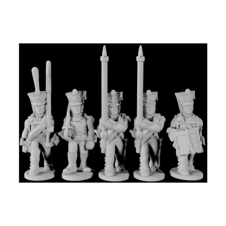 Русское командование Пехоты (пехоты) в Позднем Шако, ESR Napoleonics Miniatures - Russia (10mm)
Русское командование Пехоты (пехоты) в Позднем Шако, ESR Napoleonics Miniatures - Russia (10mm)