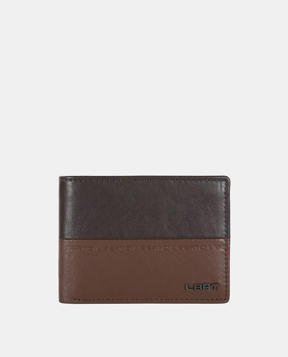 Мужской горизонтальный кошелек Liberto, коричневый
Мужской горизонтальный кошелек Liberto, коричневый