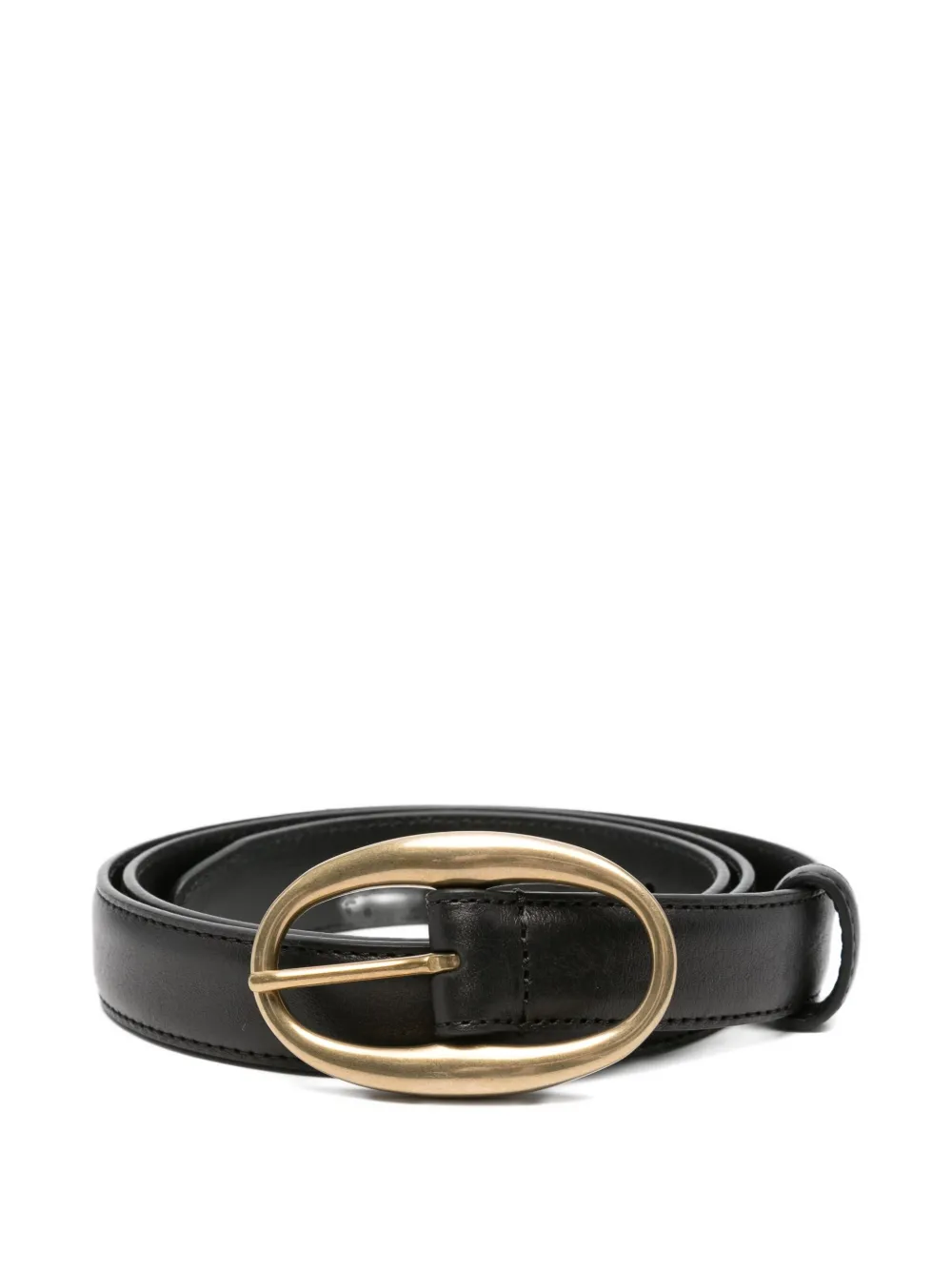 Кожаный ремень с овальной пряжкой Lardini, черный
Кожаный ремень с овальной пряжкой Lardini, черный