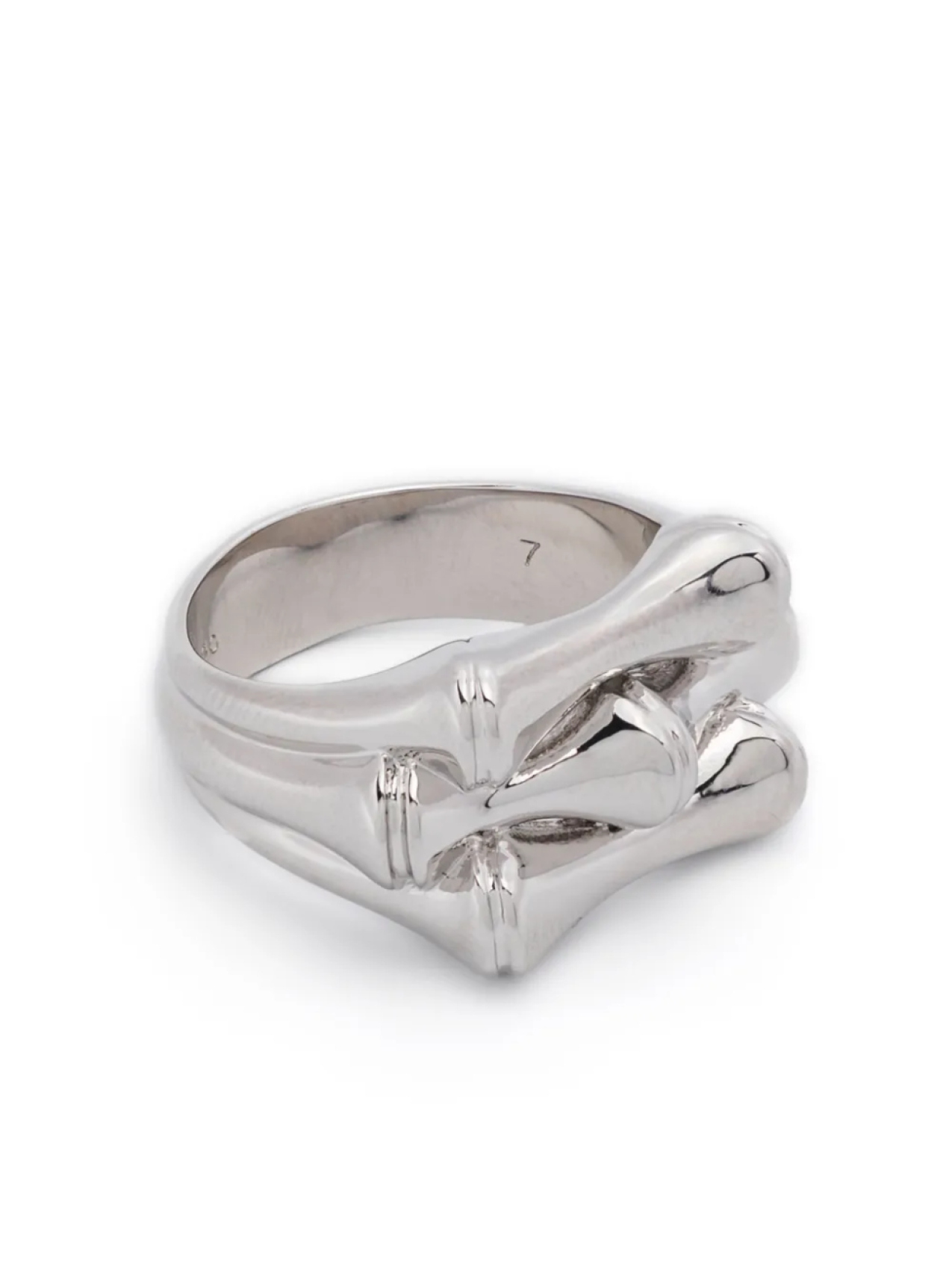 КОЛЬЦО С ПЕЧАТКОЙ BAMBU Eddie Borgo, серебряный 
КОЛЬЦО С ПЕЧАТКОЙ BAMBU Eddie Borgo, серебряный