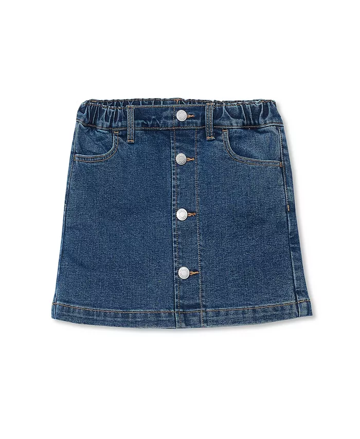 Джинсовая юбка-шорты для девочек Lands' End, синий
Джинсовая юбка-шорты для девочек Lands' End, синий