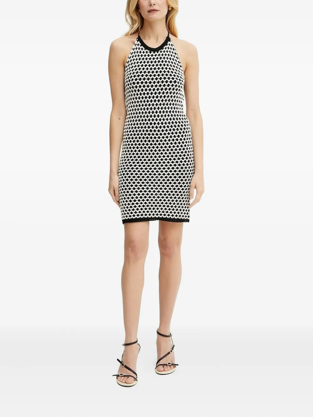 Платье с вырезом халтер и геометричным узором SIMONA CORSELLINI, черный
Платье с вырезом халтер и геометричным узором SIMONA CORSELLINI, черный