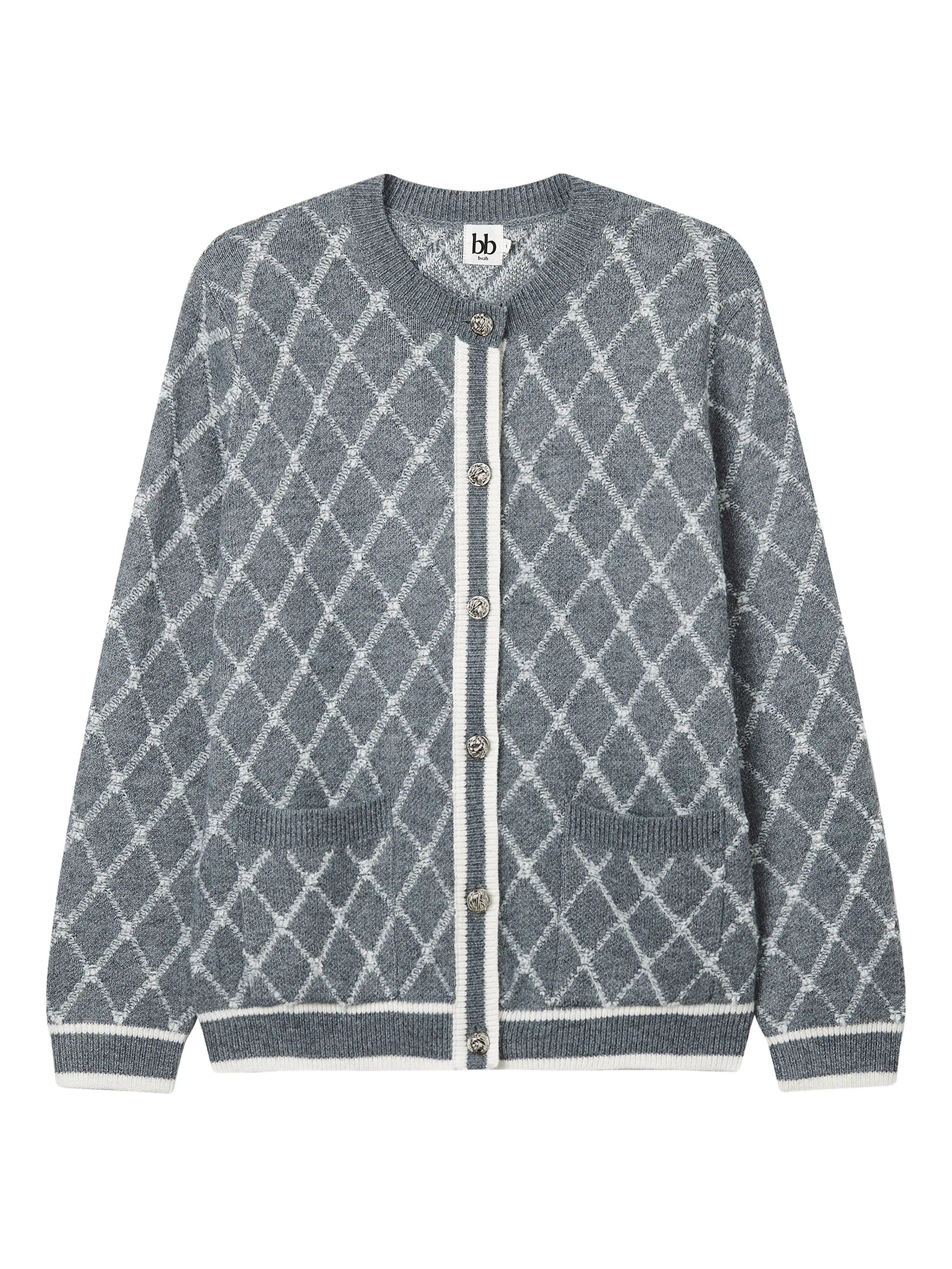 Кардиган с узором аргайл B+Ab, серый
Кардиган с узором аргайл B+Ab, серый