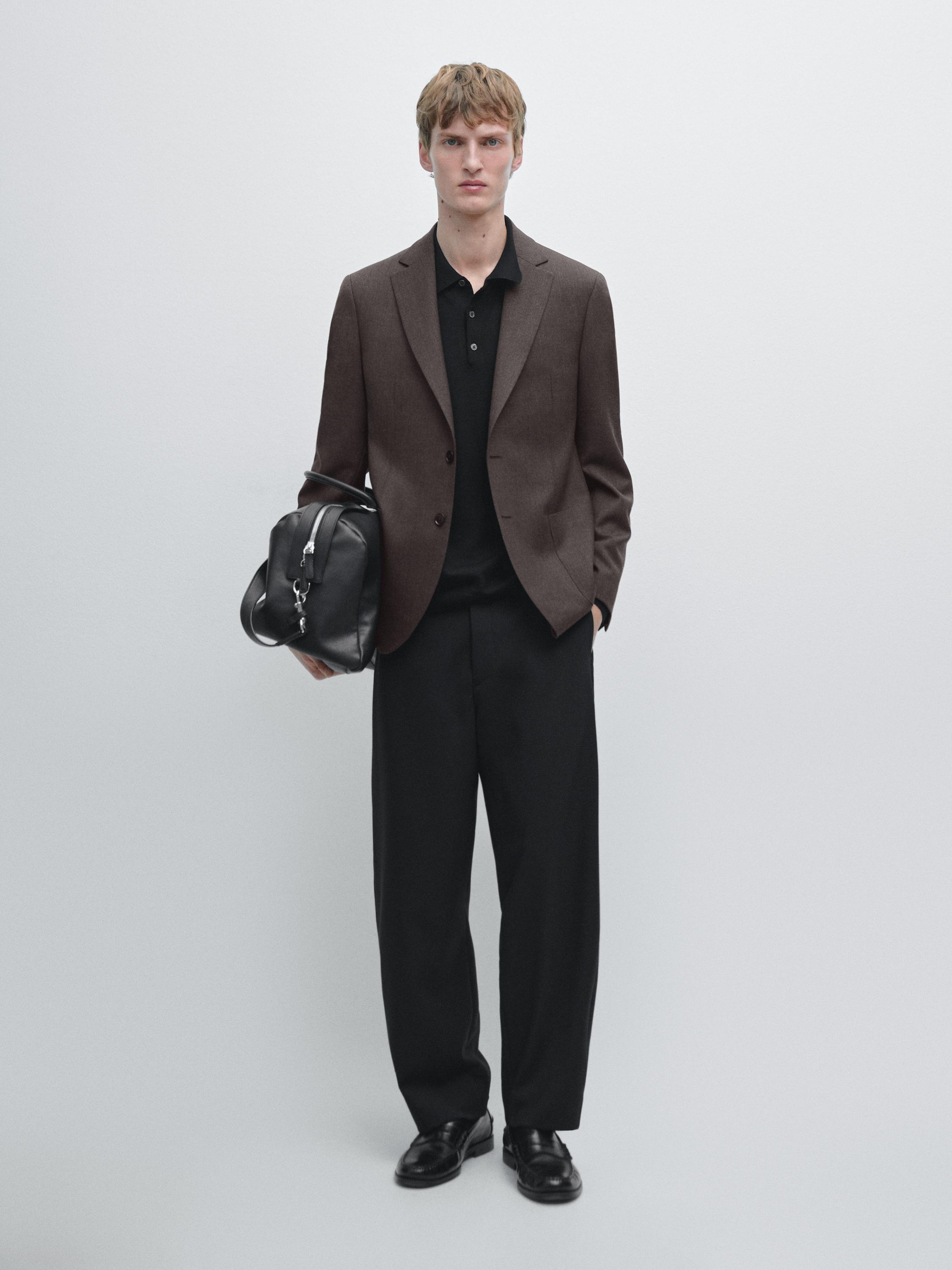 Брюки barrel fit из трехслойной шерсти Massimo Dutti, black
Брюки barrel fit из трехслойной шерсти Massimo Dutti, black