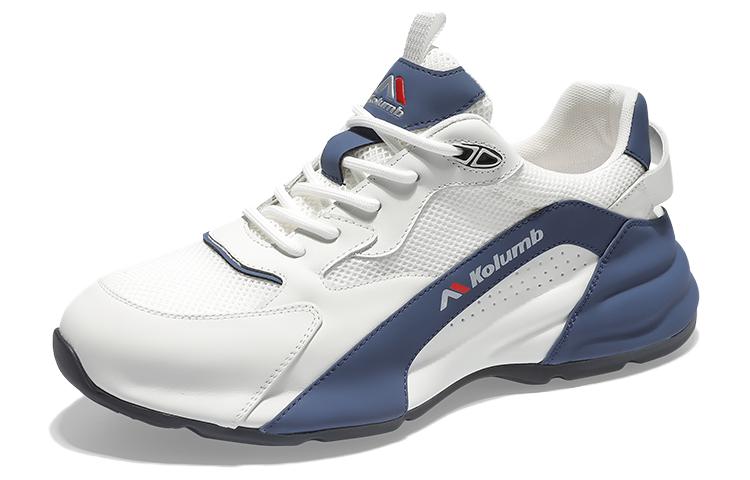 Скользоустойчивые и дышащие повседневные туфли с низким верхом мужские бело-синие KOLUMB
Скользоустойчивые и дышащие повседневные туфли с низким верхом мужские бело-синие KOLUMB