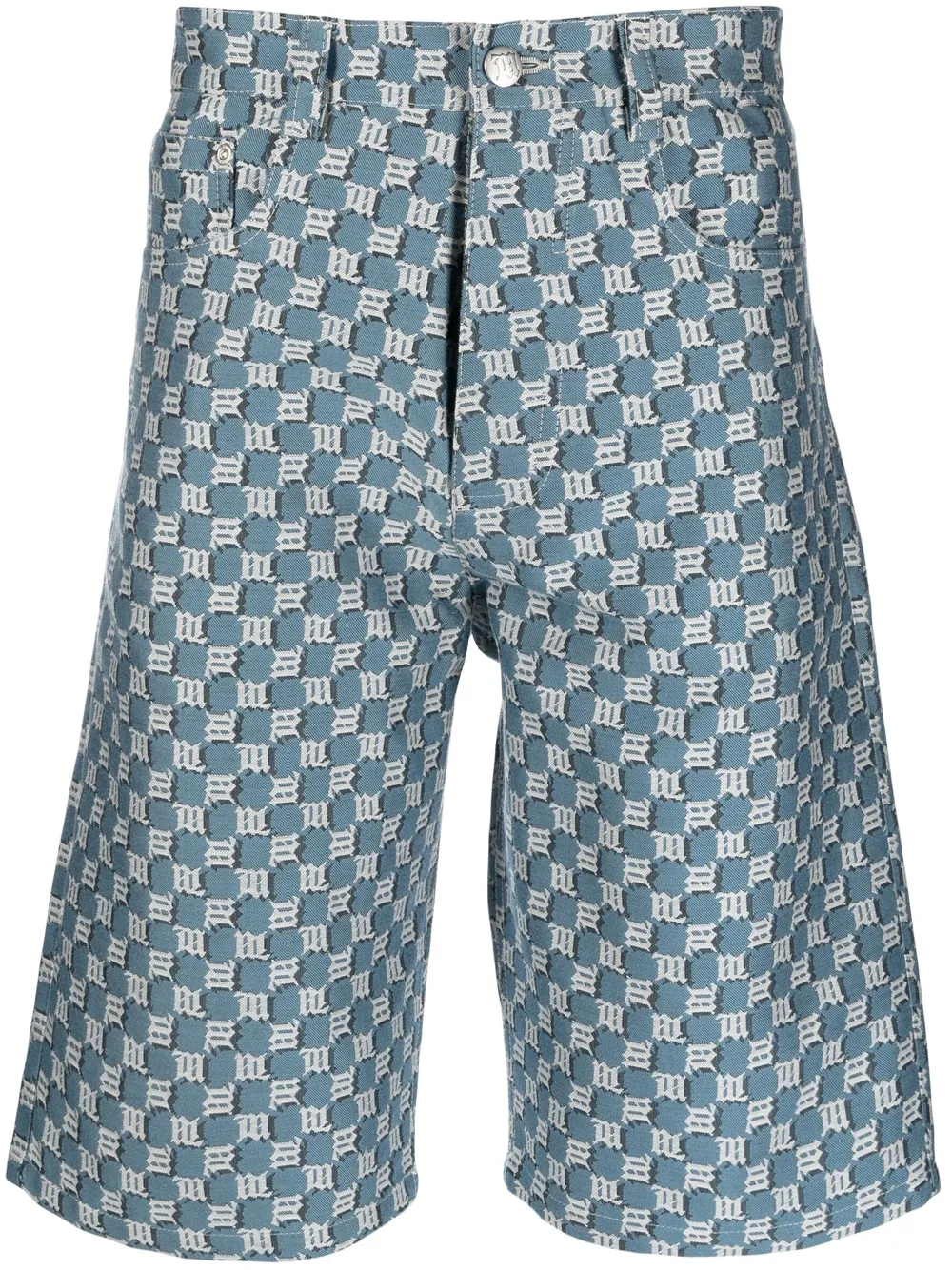 Джинсовые шорты с логотипом MISBHV, синий 
Джинсовые шорты с логотипом MISBHV, синий