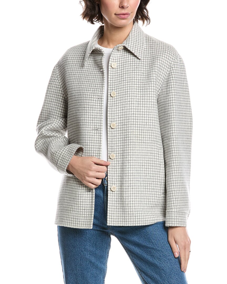 Шерстяная куртка-рубашка Theory Theory, белый
Шерстяная куртка-рубашка Theory Theory, белый