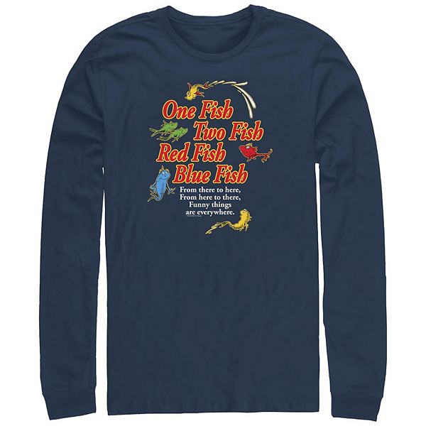 Футболка с длинным рукавом Big & tall Dr Seuss One Fish Two Fish Red Fish Blue Fish Licensed Character
Футболка с длинным рукавом Big & tall Dr Seuss One Fish Two Fish Red Fish Blue Fish Licensed Character