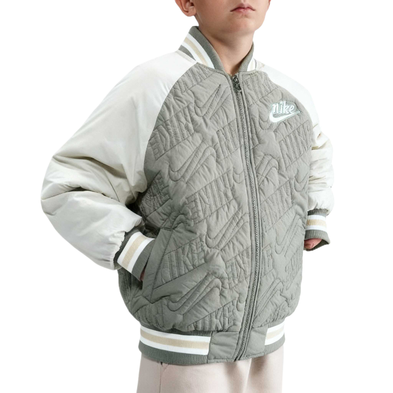 Куртка College стиль стеганая куртка для больших детей kids' Nike, серо-зеленый
Куртка College стиль стеганая куртка для больших детей kids' Nike, серо-зеленый