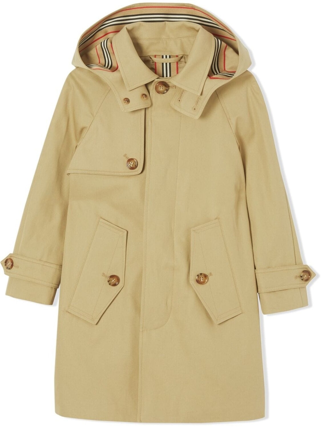 Burberry Kids габардиновый тренч с капюшоном, нейтральный цвет
Burberry Kids габардиновый тренч с капюшоном, нейтральный цвет