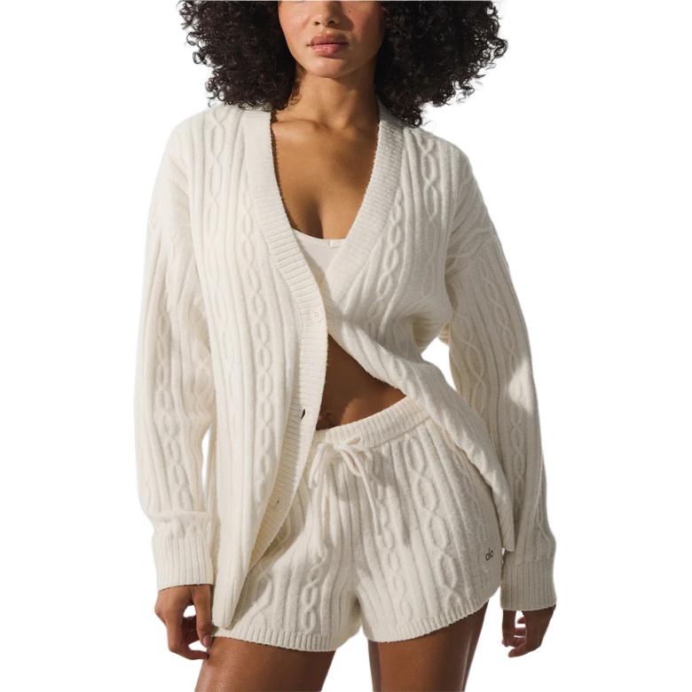 Кардиган женский V-образный вырез утолщенный Alo Yoga, айвори/айвори
Кардиган женский V-образный вырез утолщенный Alo Yoga, айвори/айвори