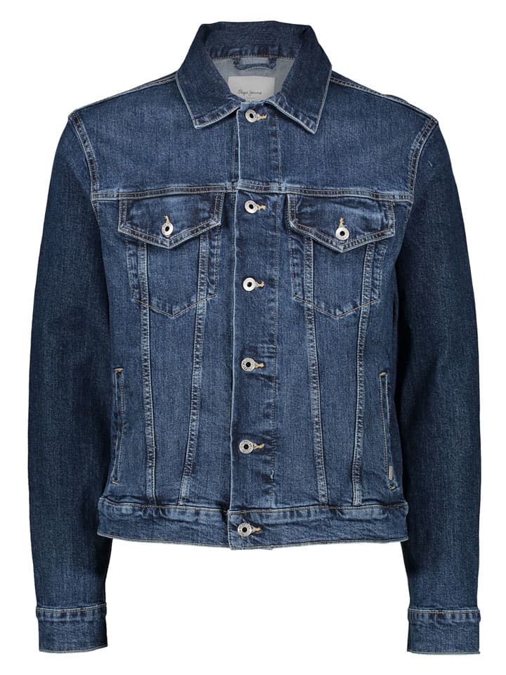 Джинсовая куртка темно-синего цвета Pepe Jeans
Джинсовая куртка темно-синего цвета Pepe Jeans