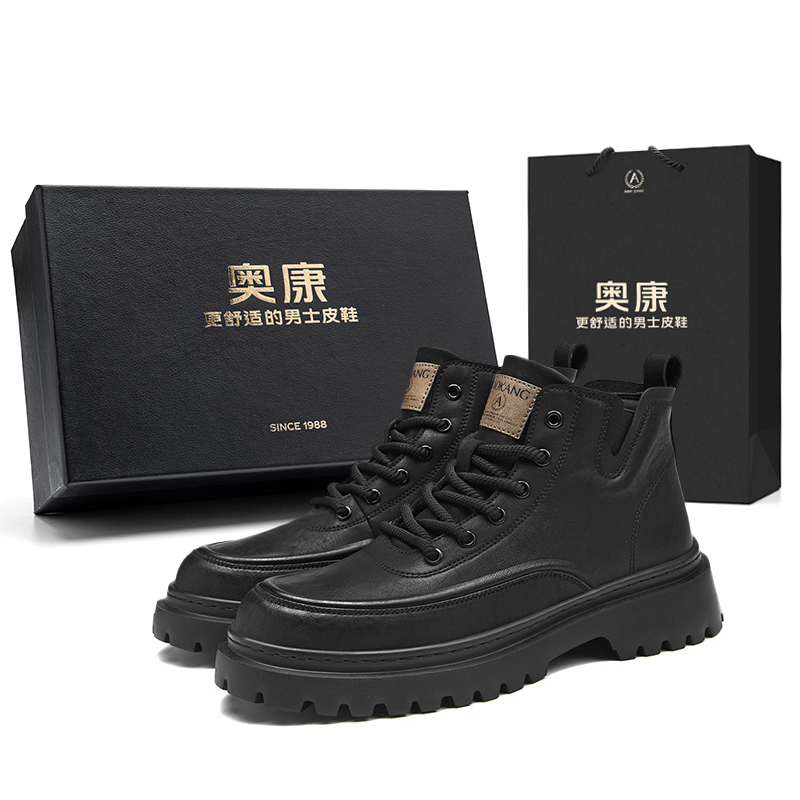 AOKANG Ботинки Martin мужские, черно-коричневые
AOKANG Ботинки Martin мужские, черно-коричневые