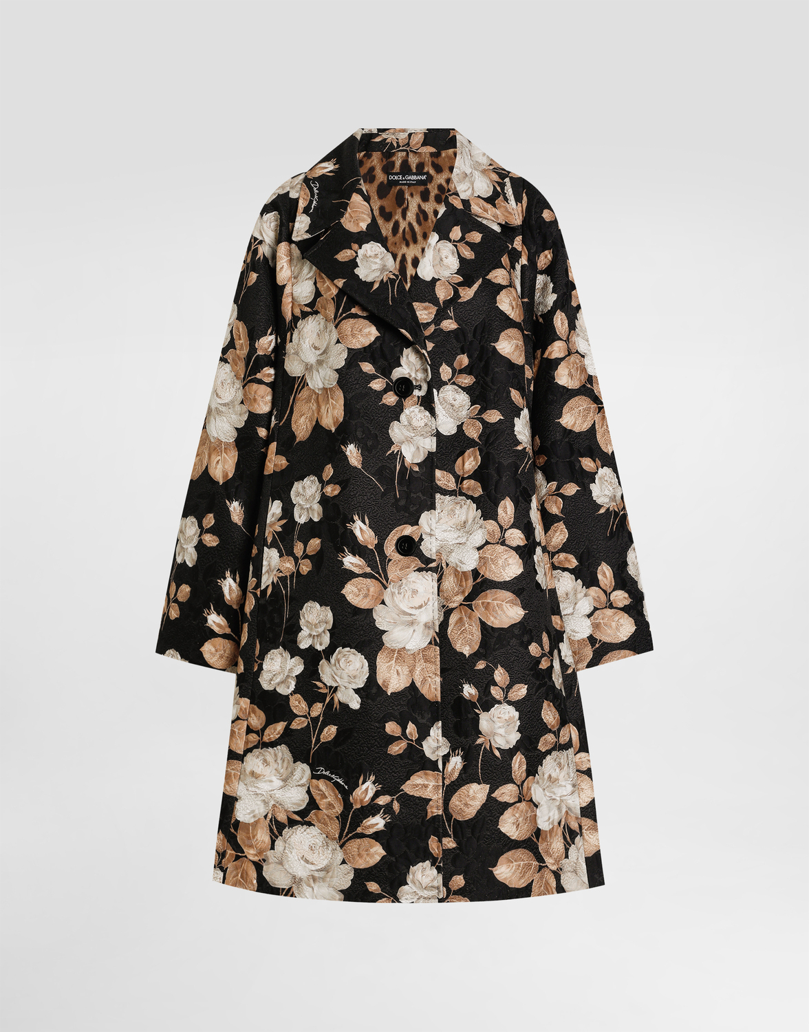 Винтажное однобортное пальто с принтом роз Dolce & Gabbana, принт
Винтажное однобортное пальто с принтом роз Dolce & Gabbana, принт