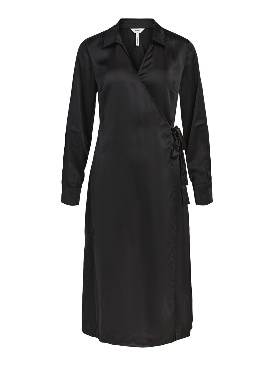 Платье-рубашка OBJECT Tania, черный 
Платье-рубашка OBJECT Tania, черный