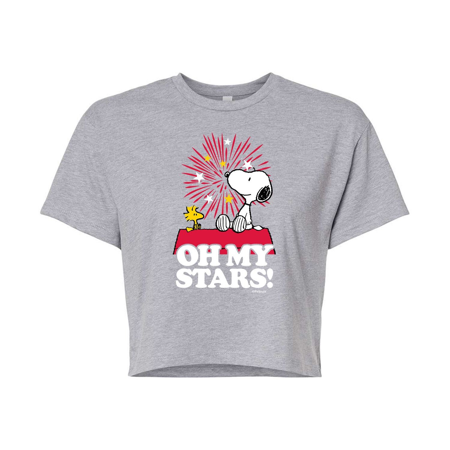 Укороченная футболка с надписью «Oh My Stars» Junior's Peanuts Snoopy Licensed Character 
Укороченная футболка с надписью «Oh My Stars» Junior's Peanuts Snoopy Licensed Character