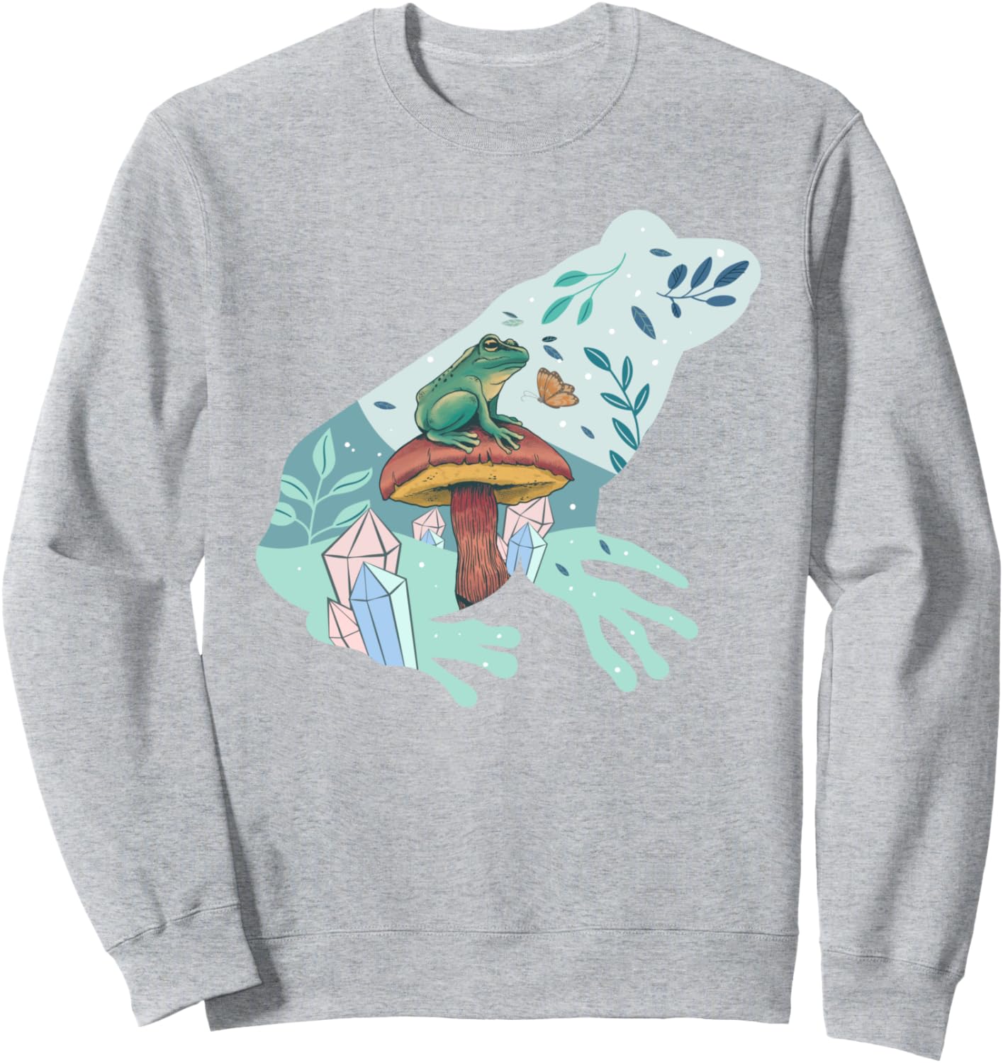 Футболка в стиле коттеджкор с изображением лягушки, гриба и двойной экспозиции, сюрреалистическая Cottagecore Aesthetic Wall Alt Indie Goblincore., серый
Футболка в стиле коттеджкор с изображением лягушки, гриба и двойной экспозиции, сюрреалистическая Cottagecore Aesthetic Wall Alt Indie Goblincore., серый