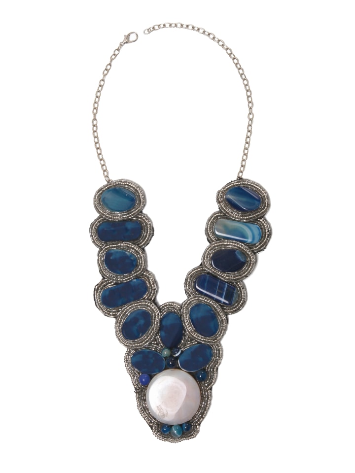 Collezione alessandro Роскошное эффектное колье «Агат» синего цвета
Collezione alessandro Роскошное эффектное колье «Агат» синего цвета