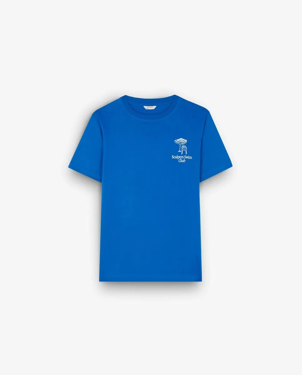 Мужская хлопковая футболка с короткими рукавами Scalpers, синий
Мужская хлопковая футболка с короткими рукавами Scalpers, синий