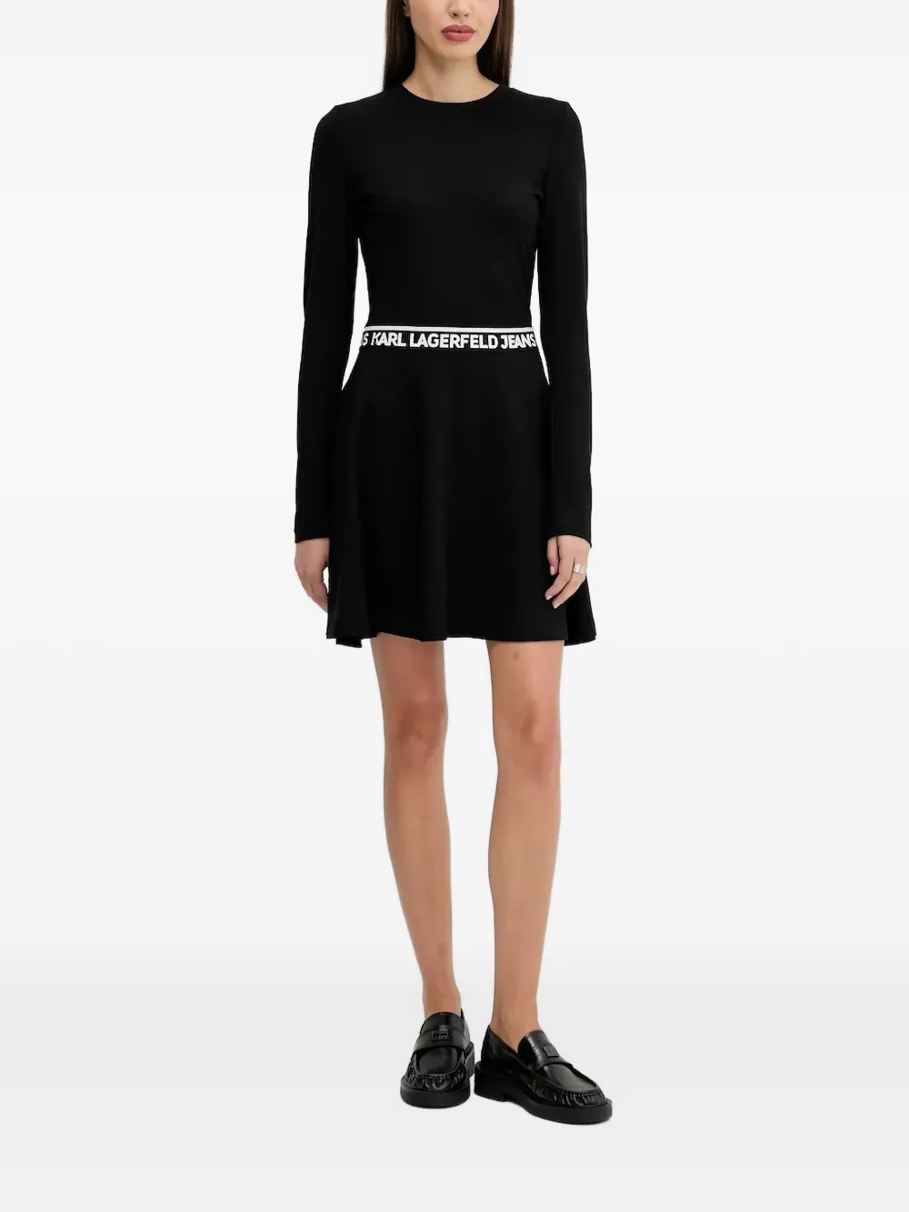 Расклешенное мини-платье с логотипом на талии Karl Lagerfeld Jeans, черный
Расклешенное мини-платье с логотипом на талии Karl Lagerfeld Jeans, черный