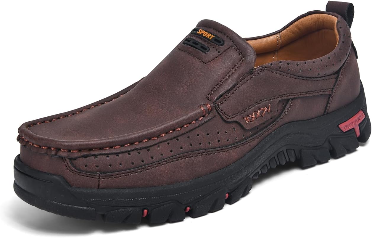 Мужские повседневные кожаные лоферы-мокасины на процессорной подошве, комфортные, противоскользящие, для ходьбы, дышащие, с мягкой подошвой, для офиса и вождения Tsuukuie, темно-коричневый
Мужские повседневные кожаные лоферы-мокасины на процессорной подошве, комфортные, противоскользящие, для ходьбы, дышащие, с мягкой подошвой, для офиса и вождения Tsuukuie, темно-коричневый