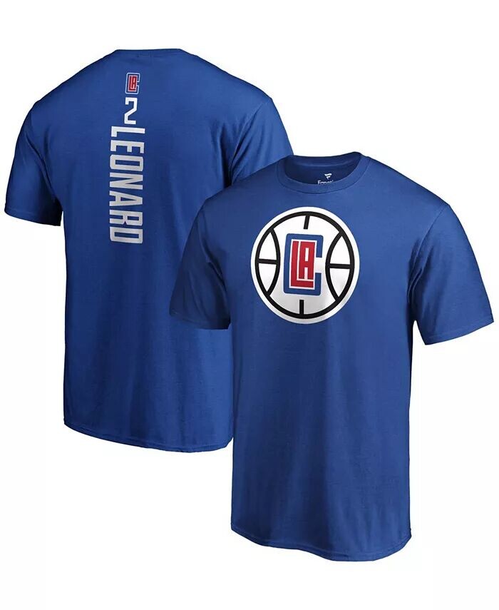 Мужская синяя футболка с именем и номером плеймейкера Kawhi Leonard LA Clippers Fanatics
Мужская синяя футболка с именем и номером плеймейкера Kawhi Leonard LA Clippers Fanatics