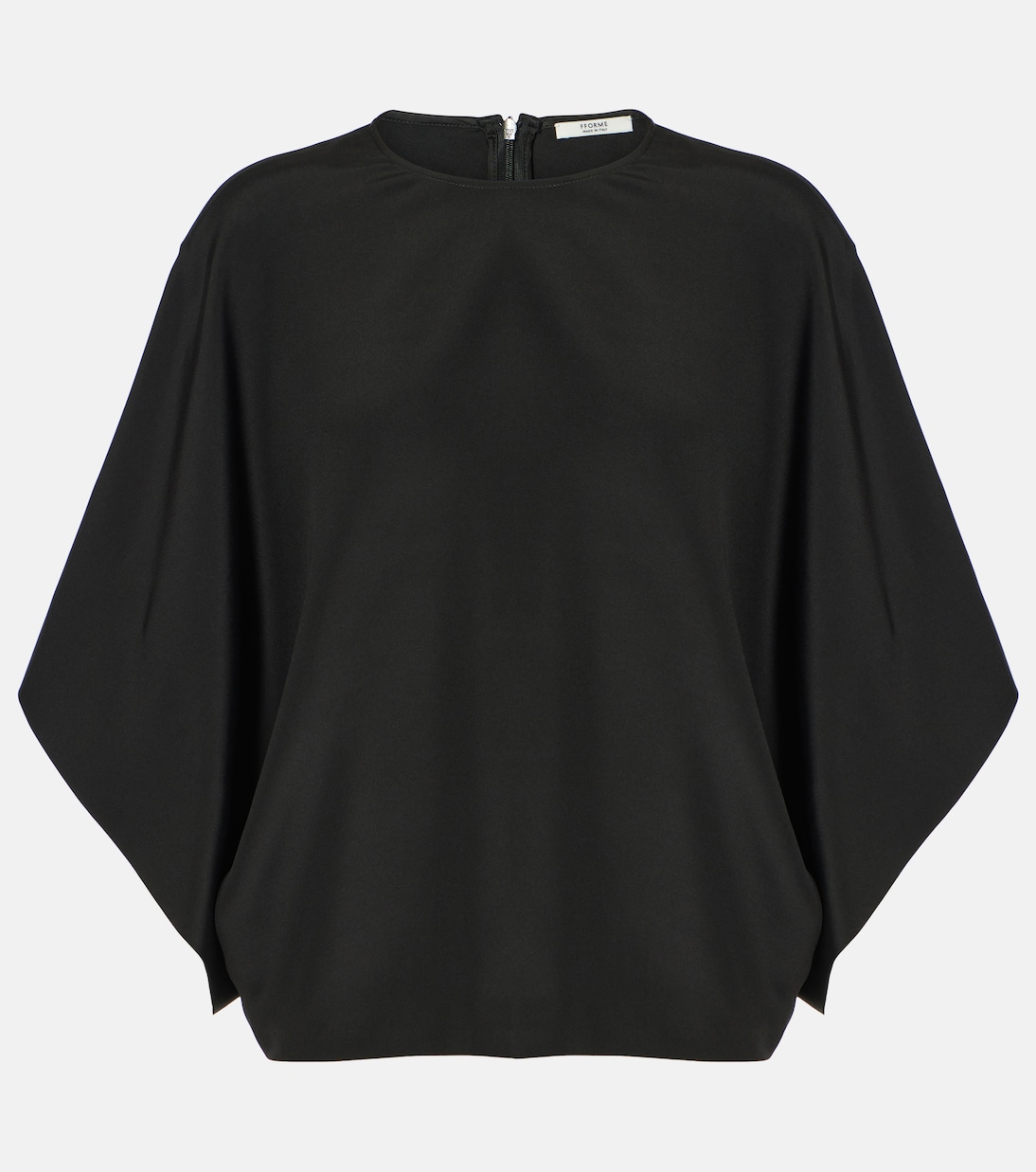 Шелковый топ с драпировкой от Tenley Fforme, черный
Шелковый топ с драпировкой от Tenley Fforme, черный