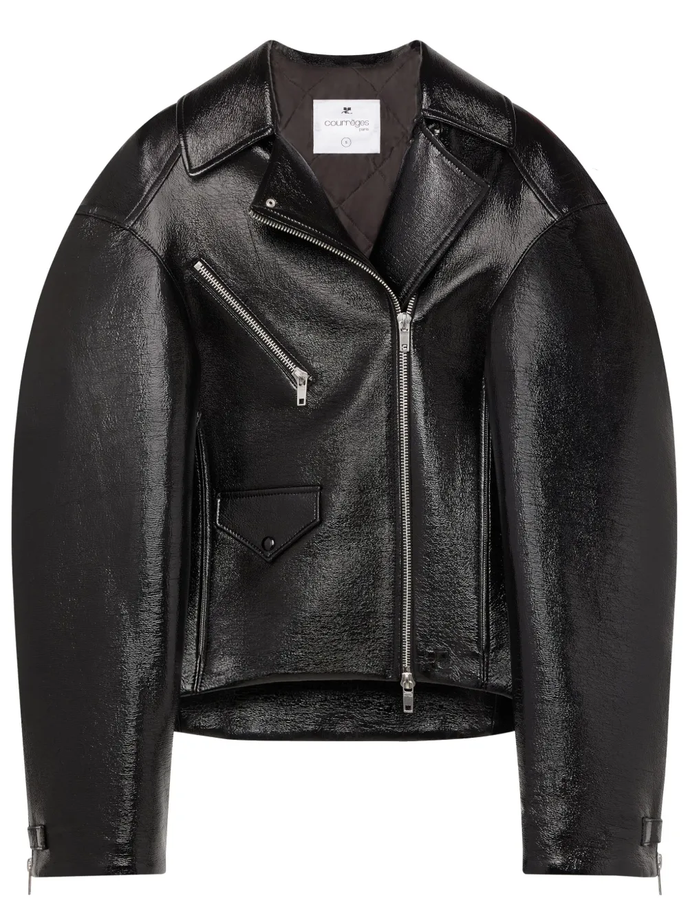 Байкерская куртка Cocoon Vinyl Courrèges, черный
Байкерская куртка Cocoon Vinyl Courrèges, черный