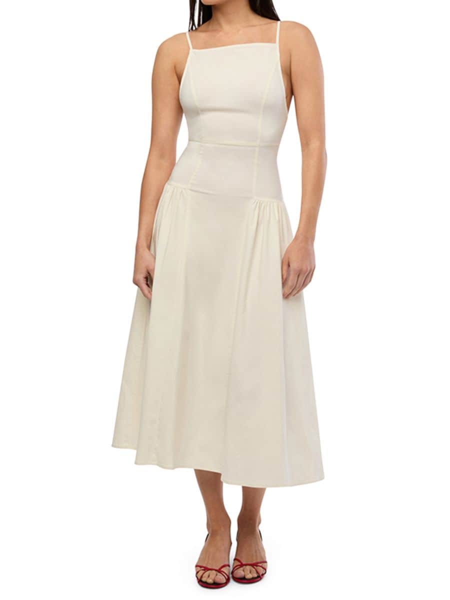 Платье миди с квадратным вырезом и заниженной талией WeWoreWhat, слоновая кость
Платье миди с квадратным вырезом и заниженной талией WeWoreWhat, слоновая кость