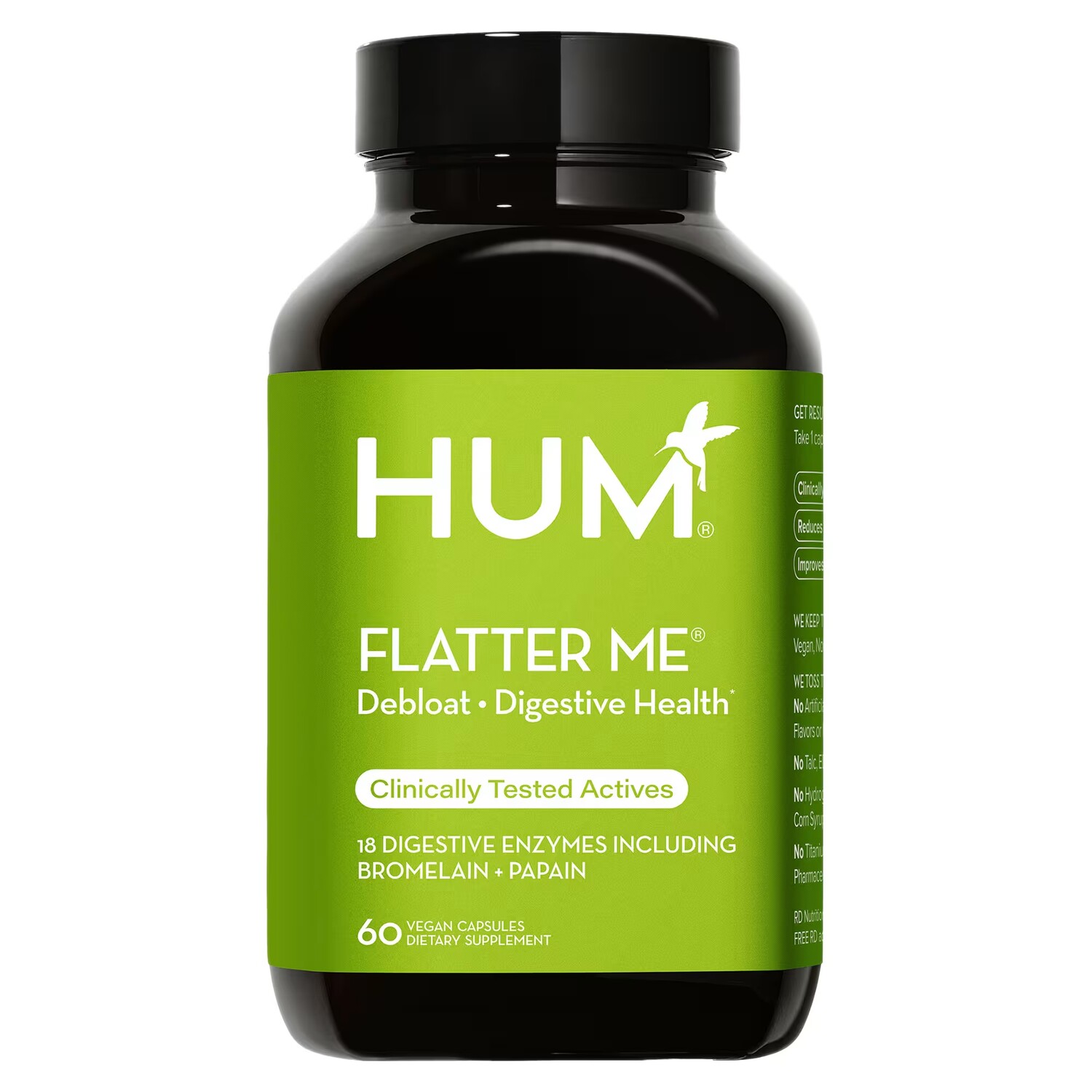Добавка Hum Nutrition Flatter Me, 60 веганских капсул
Добавка Hum Nutrition Flatter Me, 60 веганских капсул